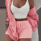 Womens Fuzzy Lingerie Suit
