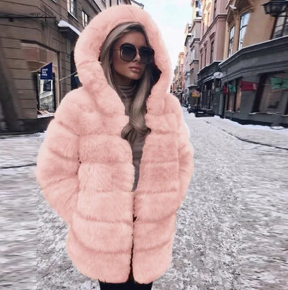Women's Luxury Faux Fur Jacket