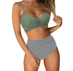 Women's Sexy Solid Print Bikini Set