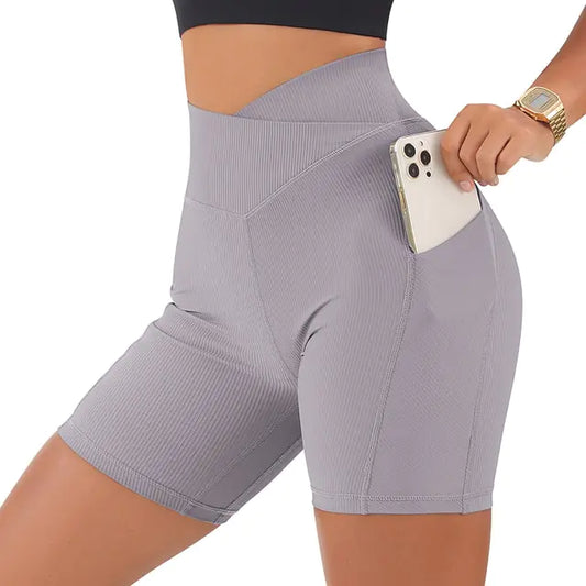 Women's High Waist Workout Seamless Fitness Yoga Shorts