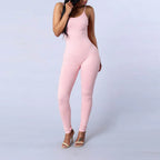 Women's Sleeveless Jumpsuit With Straps