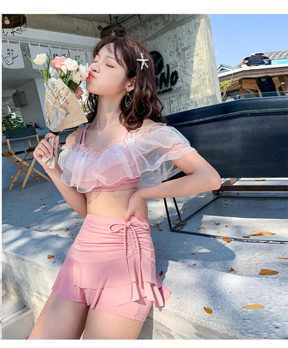 Women's Pink Sweet Bikini Suit
