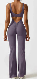 Women's Seamless Hollow Yoga Bodysuit Casual Activewear