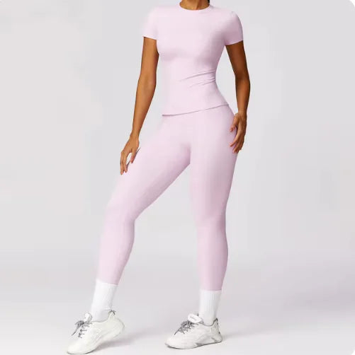 Women's Quick Dry Spring Short Sleeve Yoga Top Activewear For Workouts