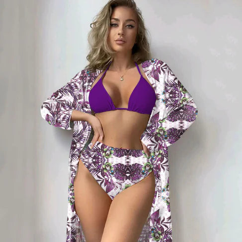 Women's Tropicália Bikini Set With Beach Cover Up