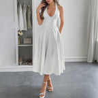Women's Halter Backless Dress