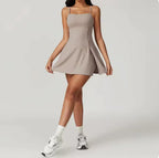 Backless Yoga Romper with Padded Sports Bra