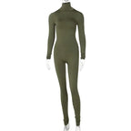Women's Solid Colour Yoga Jumpsuit