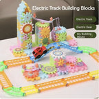 Children's Electric Spinning Building Blocks Toy