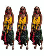 Women's Tricolor Fashion Printed Jumpsuit