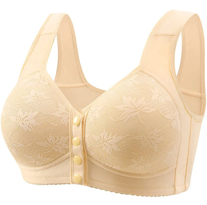 Plus Size Front Closure Push Up Bra