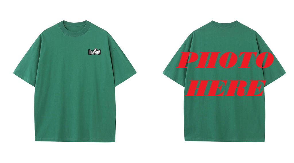 Custom Back With ILLUSION CO Front Logo T-shirt