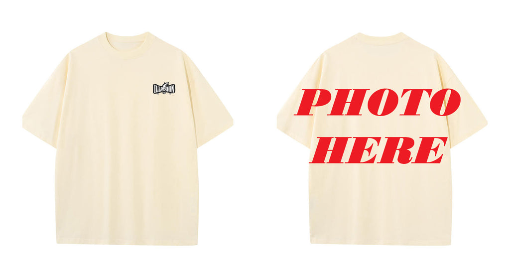 Custom Back With ILLUSION CO Classic Front Logo T-shirt