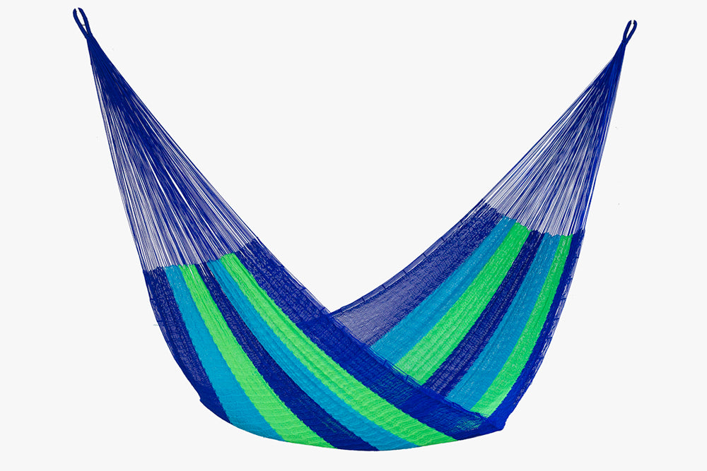 Mayan Legacy Queen Size Super Nylon Mexican Hammock in Oceanica Colour Main image
