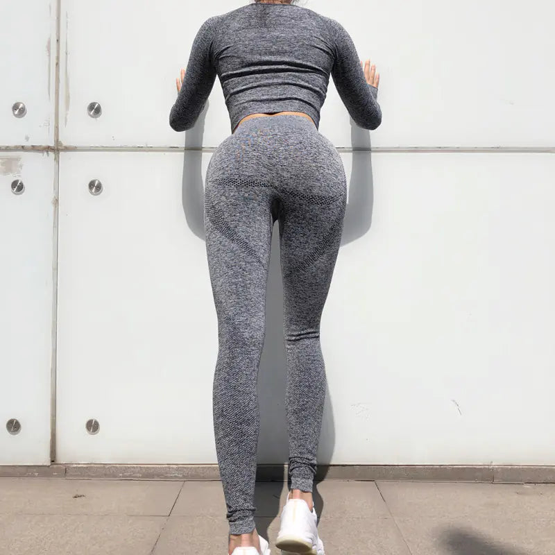 Women's Quick Dry Yoga Pants Training Set For Activewear