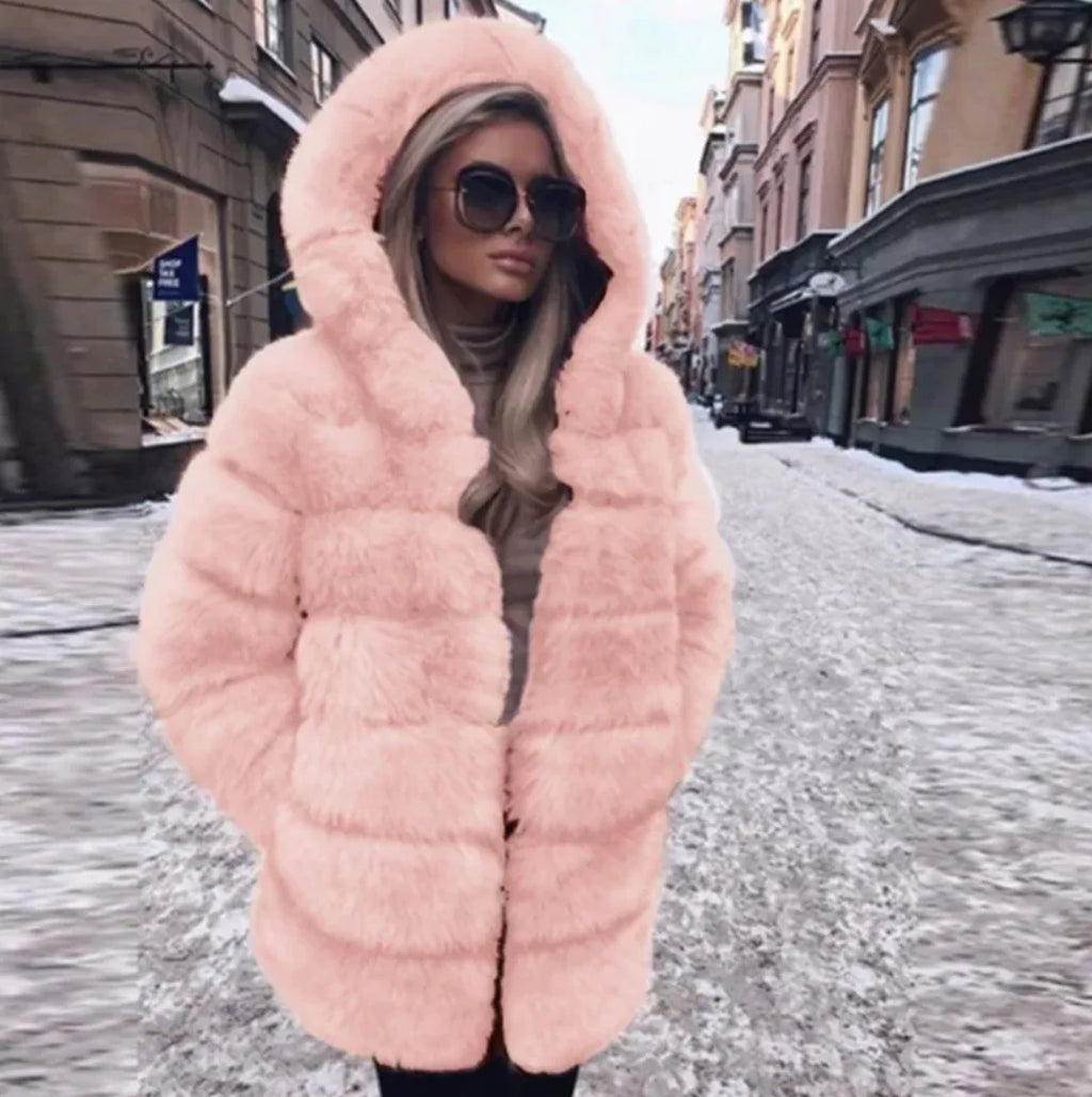 Women's Luxury Faux Fur Jacket