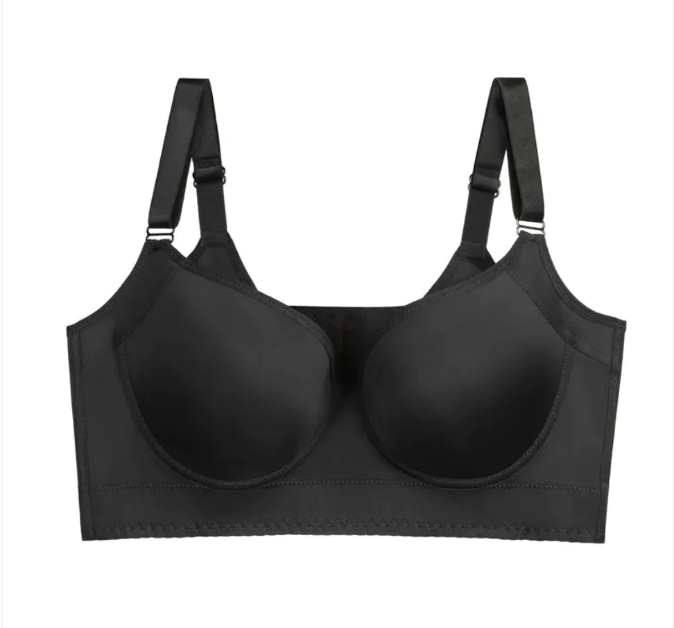 Large Size Seamless Steel Ring Push Up Bra