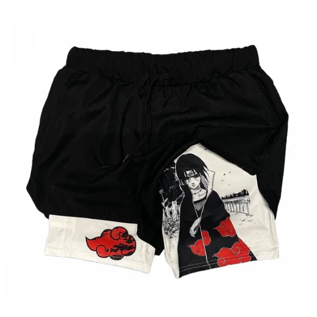 Anime Naruto 3 In 1 Gym Shorts