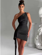 Women's Elysian Elegance One-Shoulder Dress