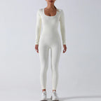 Women's Seamless Yoga Jumpsuit Long Sleeve
