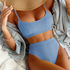 Women's Solid Color Bikini Swimwear