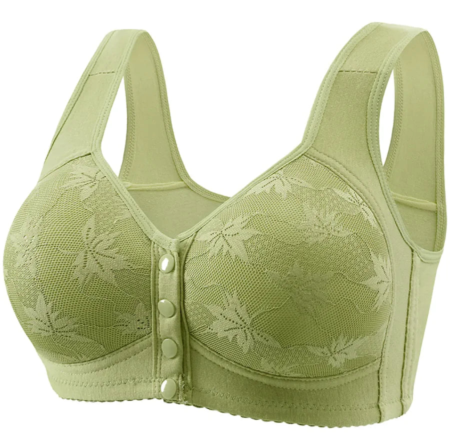 Plus Size Front Closure Push Up Bra