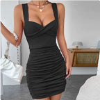 Women's Pleated Sheath Dress