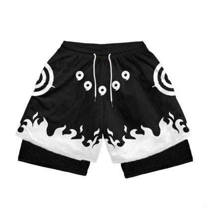 Anime Naruto 3 In 1 Gym Shorts