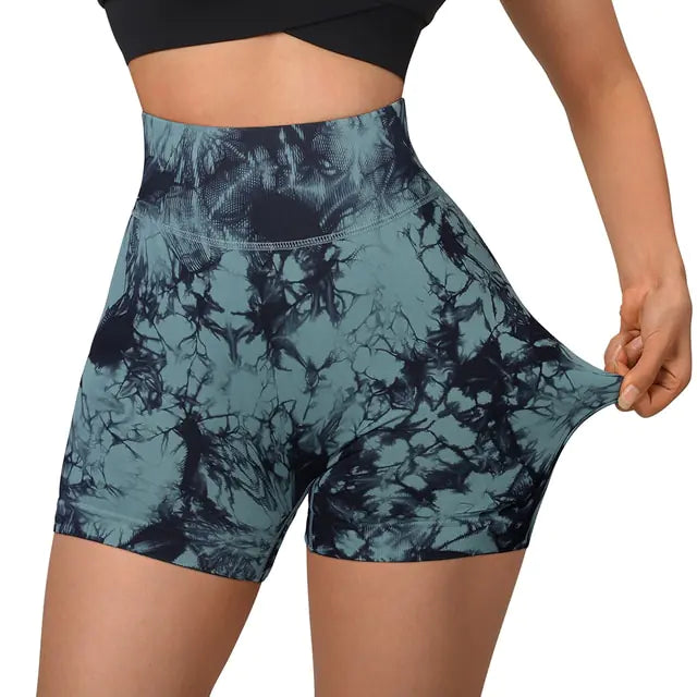 Women's High Waist Workout Seamless Fitness Yoga Shorts