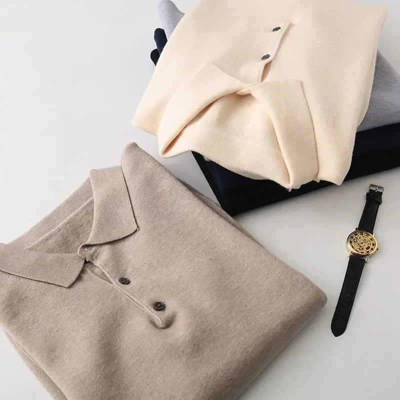 Luxurious Polo Sweater For Men