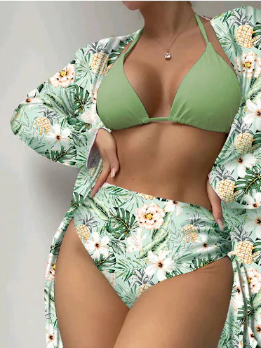 Women's Tropicália Bikini Set With Beach Cover Up