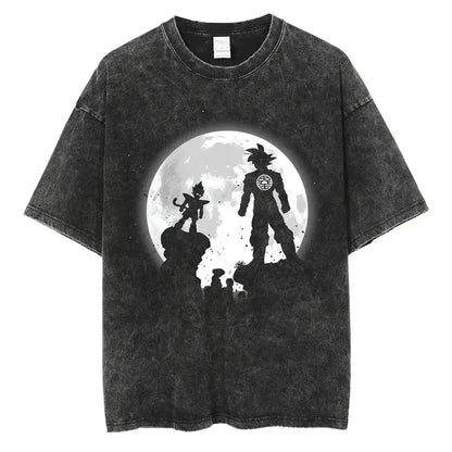 Anime Dragon Ball Washed Oversized Tshirt