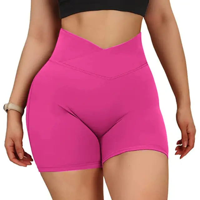 Women's High Waist Workout Seamless Fitness Yoga Shorts