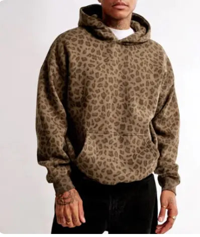 Men's Leopard Print Hoodie Secondary image