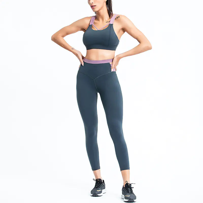 Women's 2020 Cross Border Yoga Suit Set Quick-Dry Activewear