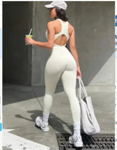 Women's Sleeveless Hollow Out Bodycon Jumpsuit