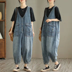 Women's Denim Tank Top Jumpsuit