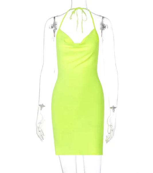 Women's Halter Mini Dress