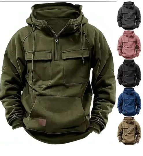 Mens Solid Colour Casual Sweatshirt