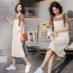 Women's Solid Color Strap Dress