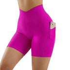Women's High Waist Workout Seamless Fitness Yoga Shorts