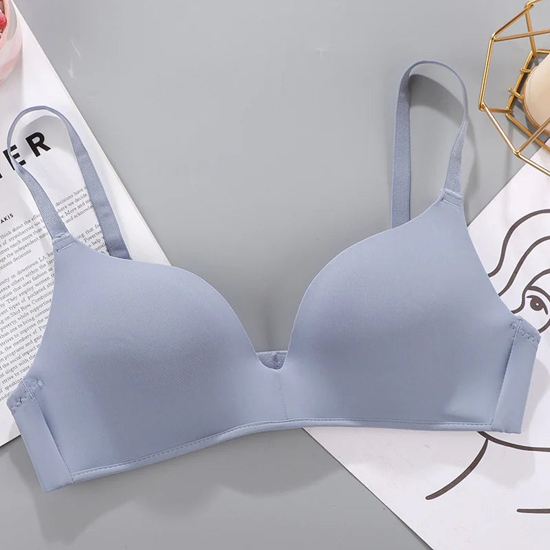 Breathable No Rims Gather Bra for Women