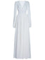Women's Retro Style Slim White Dress With French Court Elegance