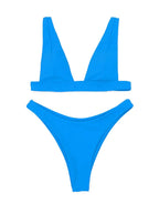 Women's Fixed Triangle Bikini with Zip