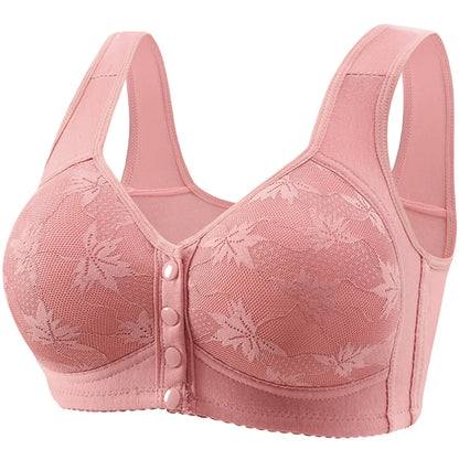 Plus Size Front Closure Push Up Bra