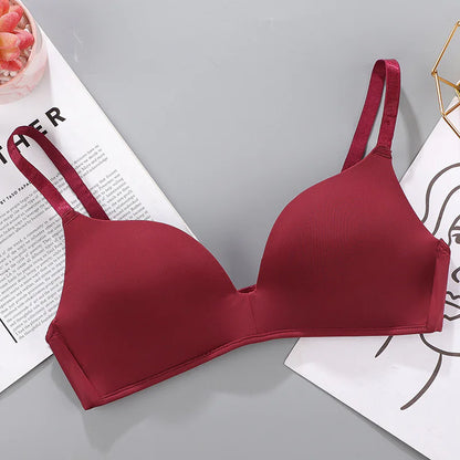 Breathable No Rims Gather Bra for Women