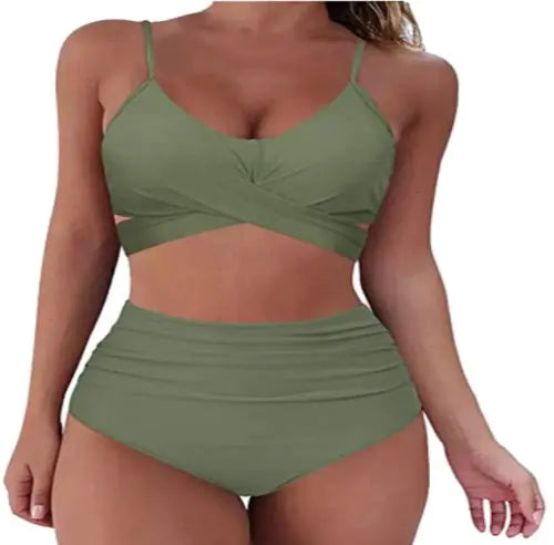 Women's Sexy Solid Print Bikini Set