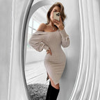Women's European Style Sexy Lace Back Dress