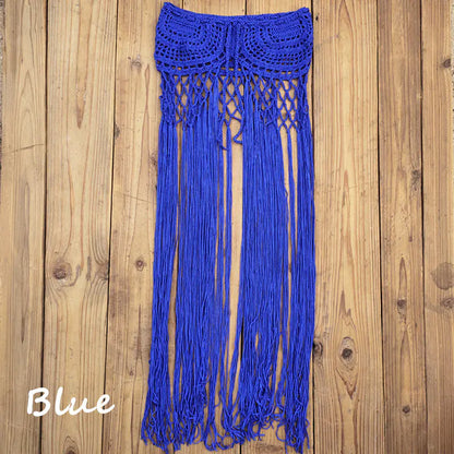 Women's Hand Crocheted Beach Dress And Bikini Cover Skirt