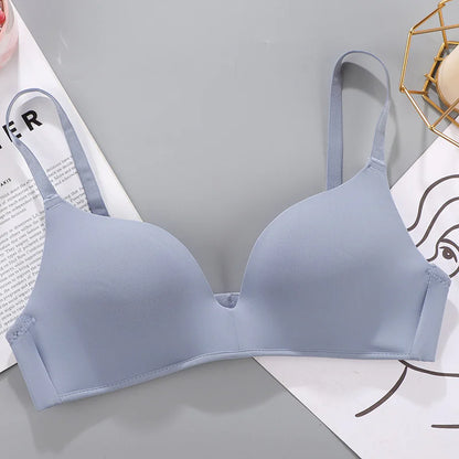 Breathable No Rims Gather Bra for Women